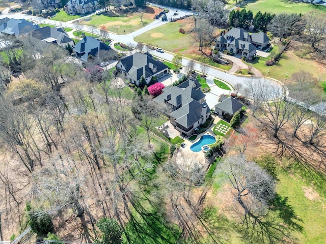 drone / aerial view featuring a residential view