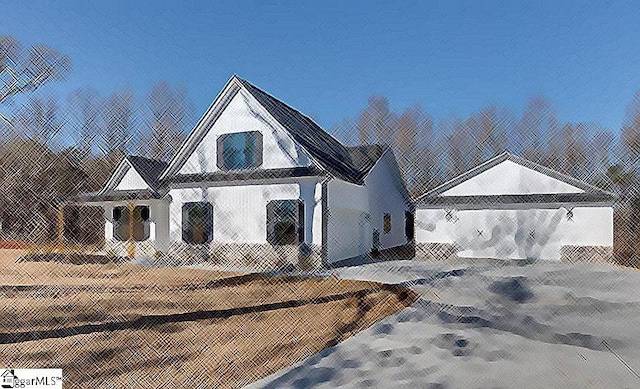 view of modern farmhouse style home