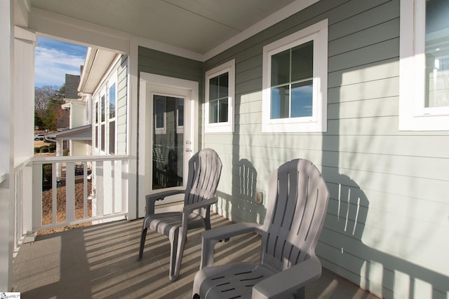200 Noble St, Greer, SC 29651 - wooden deck featuring a porch