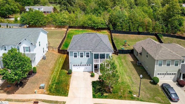 200 Noble St, Greer, SC 29651 - birds eye view of property