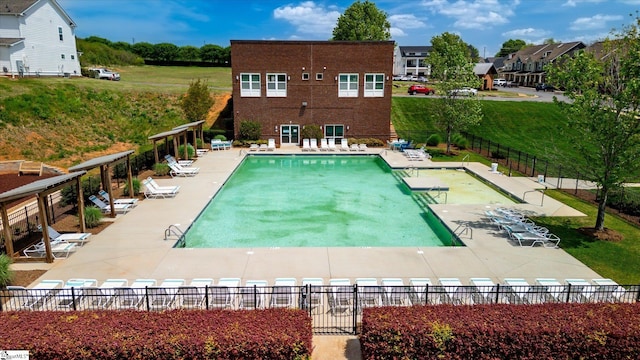 200 Noble St, Greer, SC 29651 - pool featuring fence and a patio