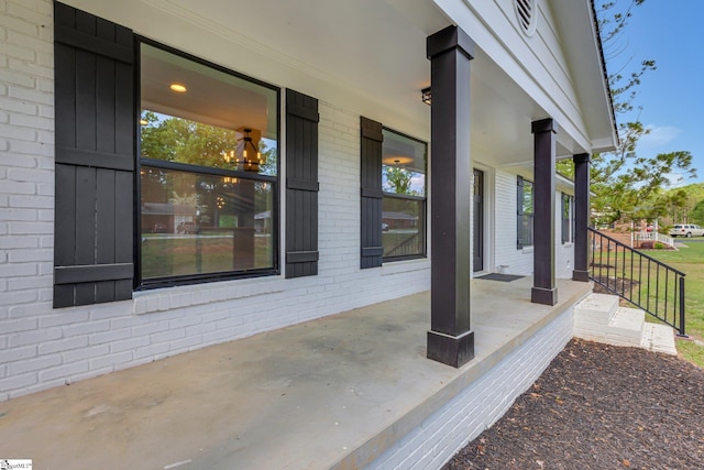 181 Skyland Dr, Clinton, SC 29325 - view of patio / terrace with covered porch