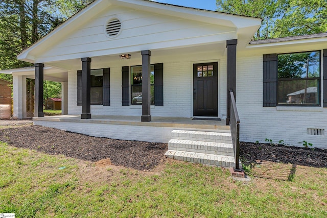 181 Skyland Dr, Clinton, SC 29325 - view of front facade with covered porch and brick siding