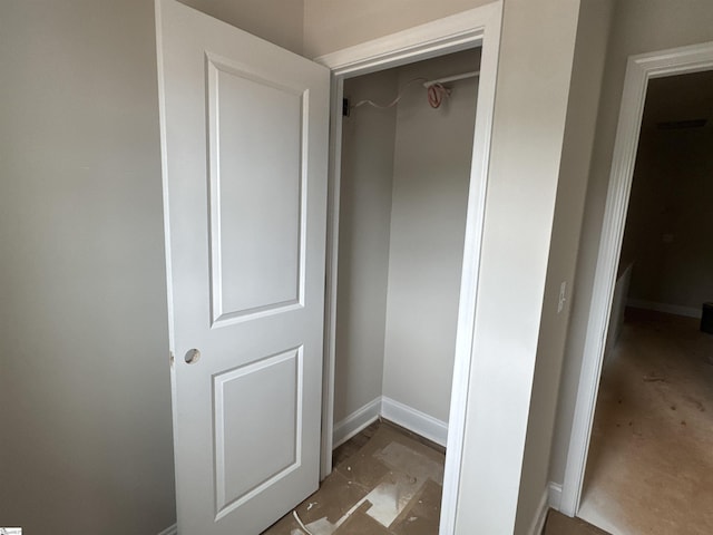 view of closet