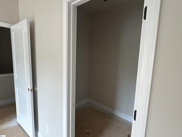 view of closet