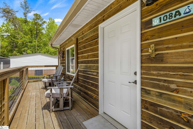 108A Holt Dr, Iva, SC 29655 - view of deck