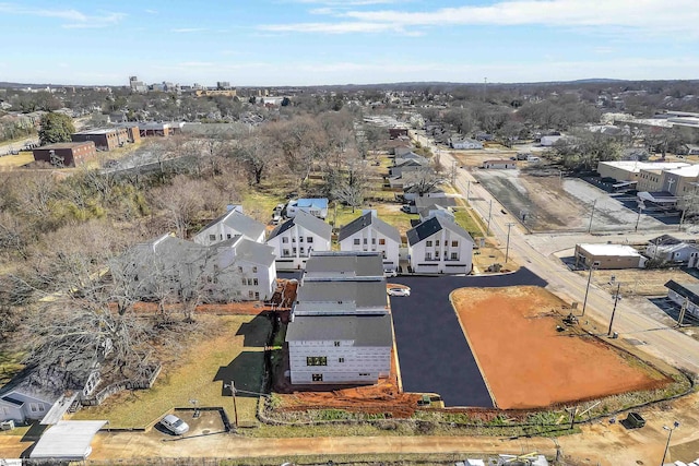 drone / aerial view with a residential view