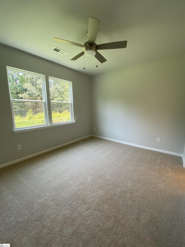 3090 Hillgate Trl, Boiling Springs, SC 29316 - spare room featuring healthy amount of natural light, carpet floors, and ceiling fan