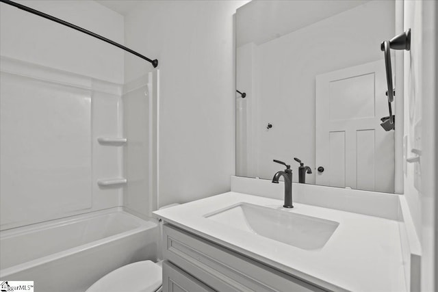 407 Briggs Dr, Easley, SC 29642 - full bathroom with vanity, toilet, and washtub / shower combination