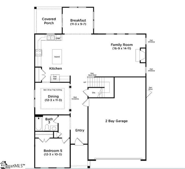 407 Briggs Dr, Easley, SC 29642 - home floor plan