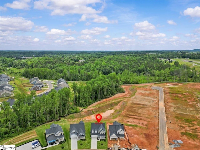 407 Briggs Dr, Easley, SC 29642 - bird's eye view of a heavily wooded area