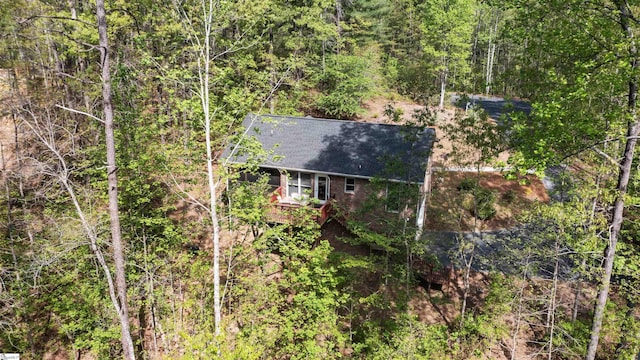 112 Jocassee Falls Rd, Salem, SC 29676 - drone / aerial view with a forest view