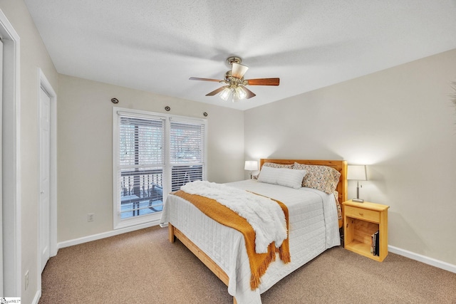 112 Jocassee Falls Rd, Salem, SC 29676 - bedroom featuring ceiling fan, baseboards, and light carpet