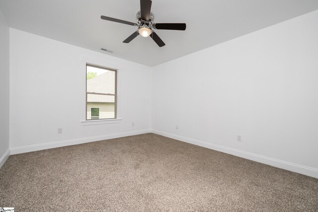 885 Affirmed Dr, Boiling Springs, SC 29316 - carpeted spare room with ceiling fan, baseboards, and visible vents