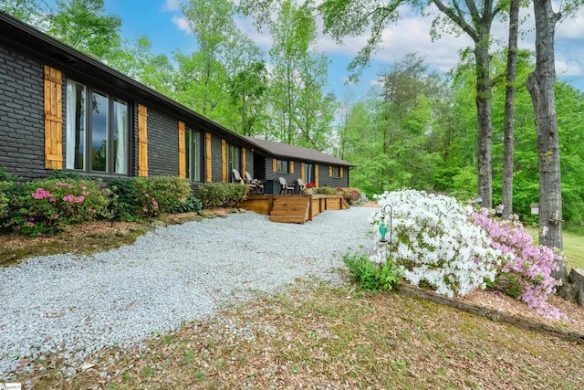 409 Freeman Bridge Rd, Marietta, SC 29661 - view of yard with a deck