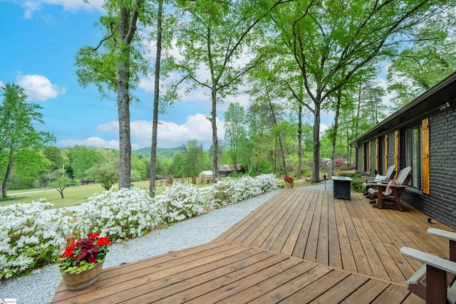 409 Freeman Bridge Rd, Marietta, SC 29661 - view of wooden deck