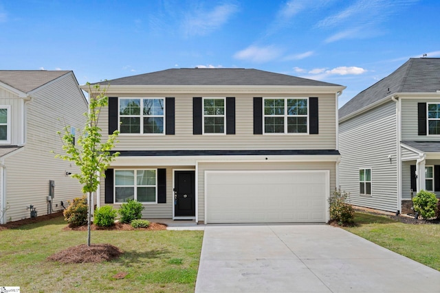 19 Chalet Ct, Anderson, SC 29621 - traditional-style house with concrete driveway, an attached garage, and a front yard