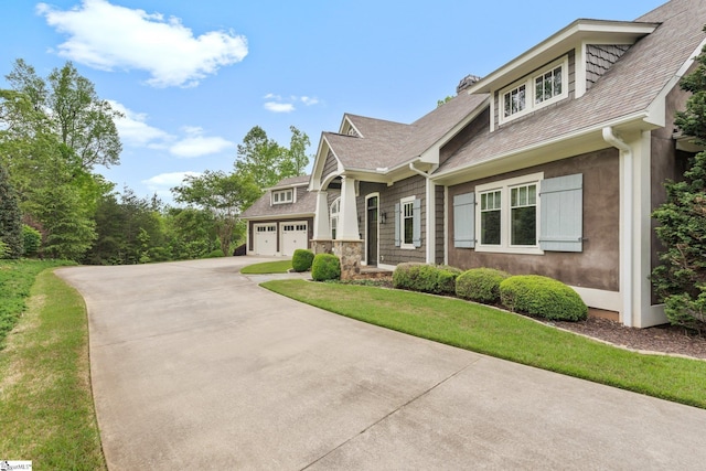 295 Chastain Hill Rd, Taylors, SC 29687 - craftsman inspired home featuring a front lawn, driveway, and a shingled roof