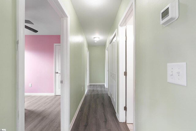 381 Deer Farm Pond Ln, Fair Play, SC 29643 - corridor with wood finished floors and baseboards