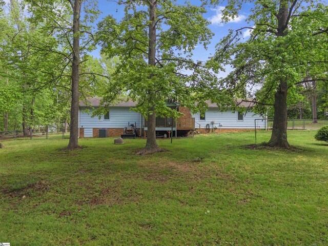 222 Mason Dr, Inman, SC 29349 - view of yard featuring fence
