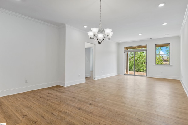 418 Palazzo Pl, Greer, SC 29650 - spare room featuring recessed lighting, crown molding, and baseboards