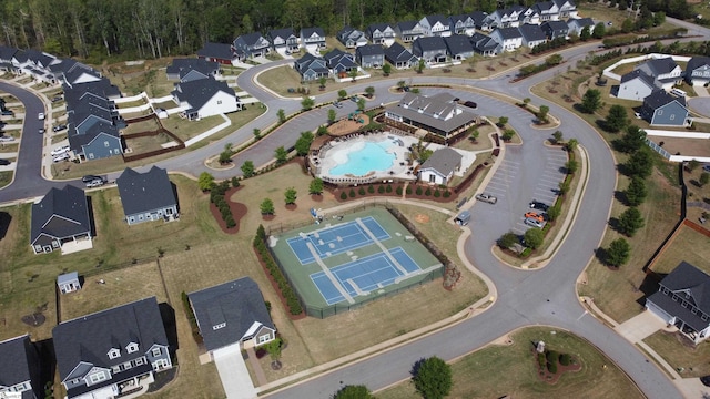 birds eye view of property featuring a residential view