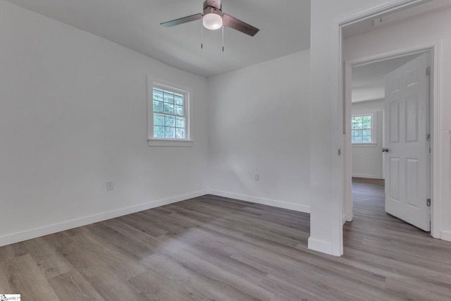 710 Druid Hills Dr, Anderson, SC 29621 - unfurnished room featuring wood finished floors, a wealth of natural light, and ceiling fan