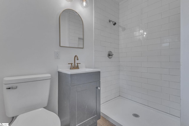 710 Druid Hills Dr, Anderson, SC 29621 - full bath featuring tiled shower, vanity, and toilet