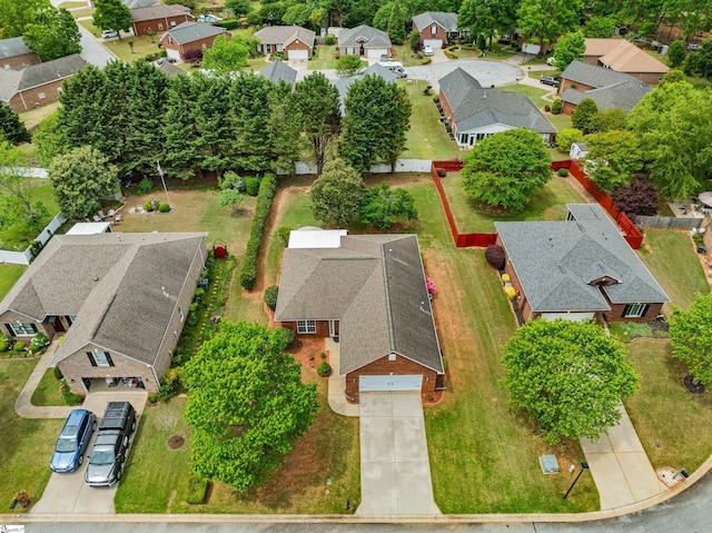 birds eye view of property featuring a residential view