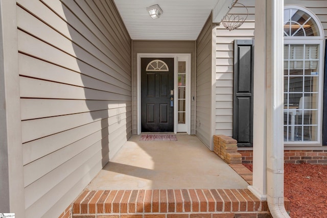 view of exterior entry