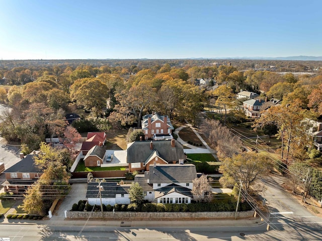 aerial view featuring a residential view