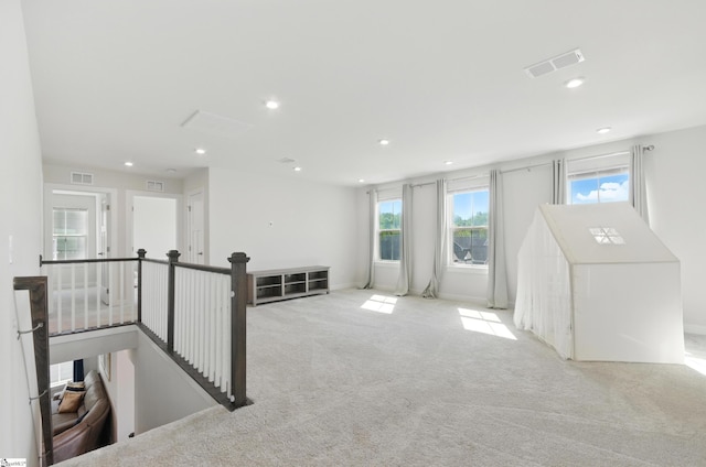 229 Hollythorpe Ln, Fountain Inn, SC 29644 - interior space featuring recessed lighting, visible vents, and carpet floors
