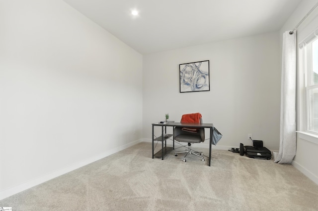 229 Hollythorpe Ln, Fountain Inn, SC 29644 - office area with baseboards and carpet floors