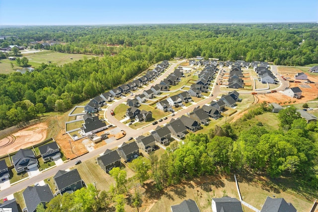 229 Hollythorpe Ln, Fountain Inn, SC 29644 - birds eye view of property featuring a residential view and a forest view
