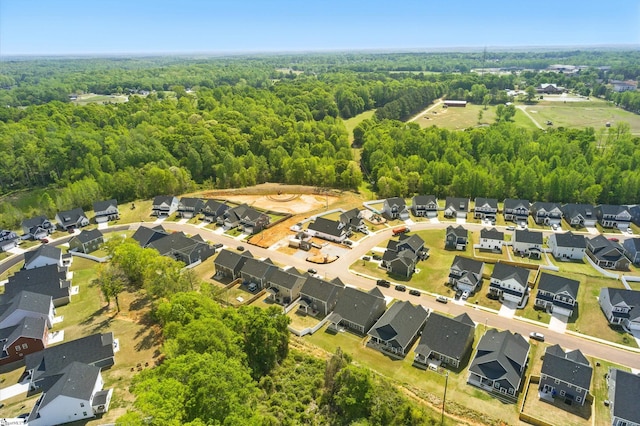 229 Hollythorpe Ln, Fountain Inn, SC 29644 - drone / aerial view with a residential view and a forest view