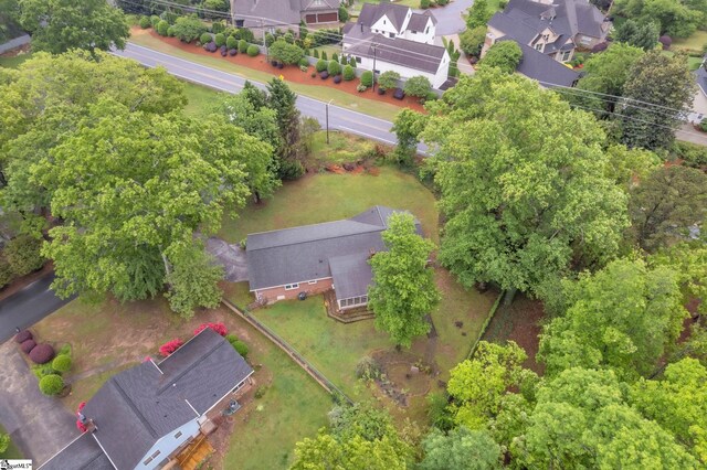 drone / aerial view featuring a residential view