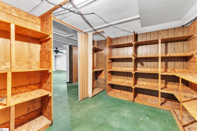 view of storage area