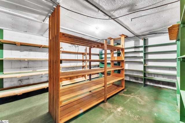 view of storage area