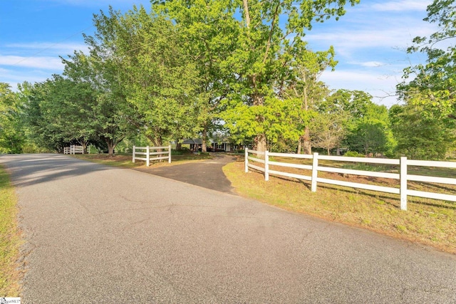 view of street with aphalt driveway