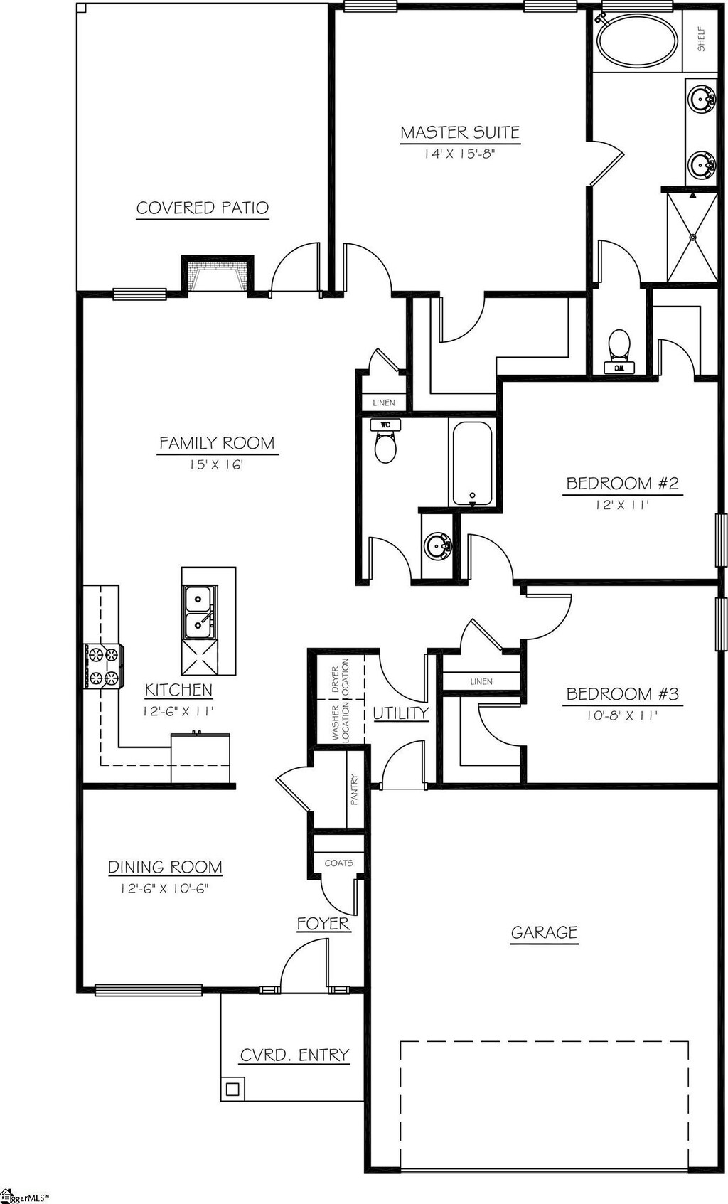 2289 Davenport Ct, Moore, SC 29369 - plan