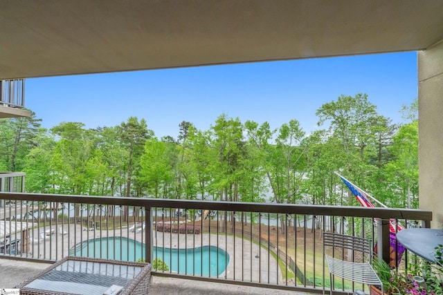 balcony featuring a patio