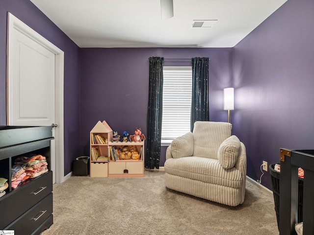 1087 Summerlin Trl, Duncan, SC 29334 - sitting room featuring visible vents, carpet, and baseboards
