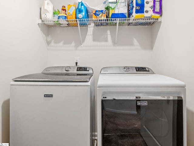 1087 Summerlin Trl, Duncan, SC 29334 - laundry room featuring tile patterned floors, washer and clothes dryer, and laundry area
