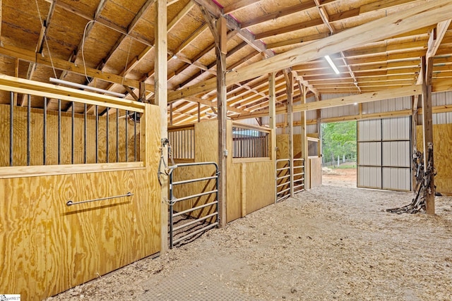 view of horse barn