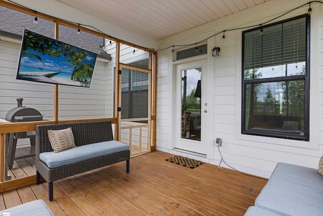 313 Glendon St, Greer, SC 29651 - view of wooden terrace