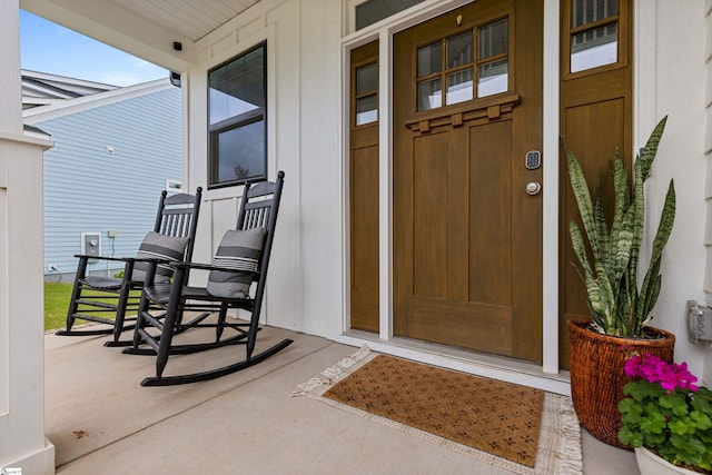 313 Glendon St, Greer, SC 29651 - view of exterior entry featuring covered porch