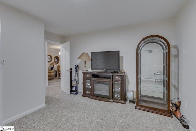 3 Heatherfield Dr, Simpsonville, SC 29680 - living area with baseboards and carpet flooring