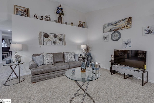 3 Heatherfield Dr, Simpsonville, SC 29680 - living area featuring carpet and baseboards