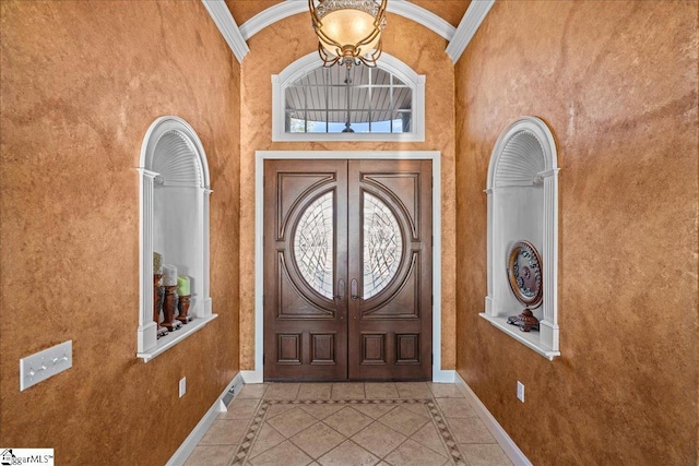 doorway to property featuring stucco siding