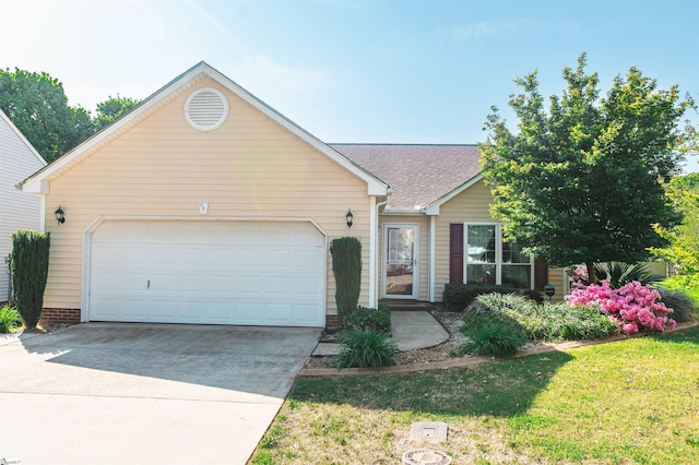 104 Fairview Lake Way, Simpsonville, SC 29680 - ranch-style house with driveway, a shingled roof, and an attached garage